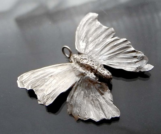 Srebrny motyl – zawieszka 5 cm x 4,5 cm Rekami Stworzone
