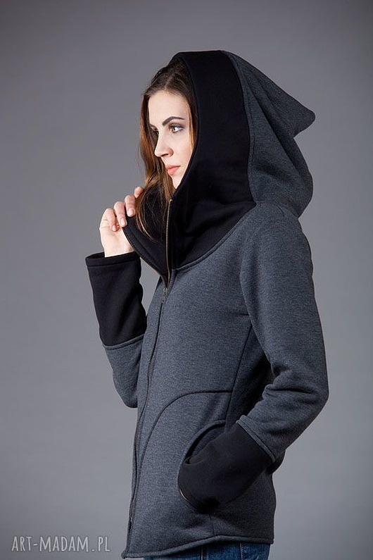 bluza z kapturem damska Bluza damska,długa bluza z kapturem