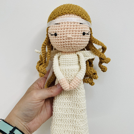 lalki Anioł stróż lalka maskotka szydełkowa handmade