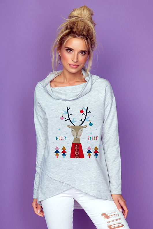 Bluza z kominem K234 FOBYA