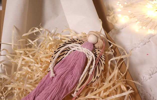 dekoracje świąteczne Ozdoba Bożonarodzeniowa - Anioł różowy