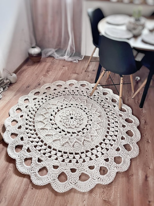 dywany Okrągły dywan bawełniany Rich Patterns 160 cm