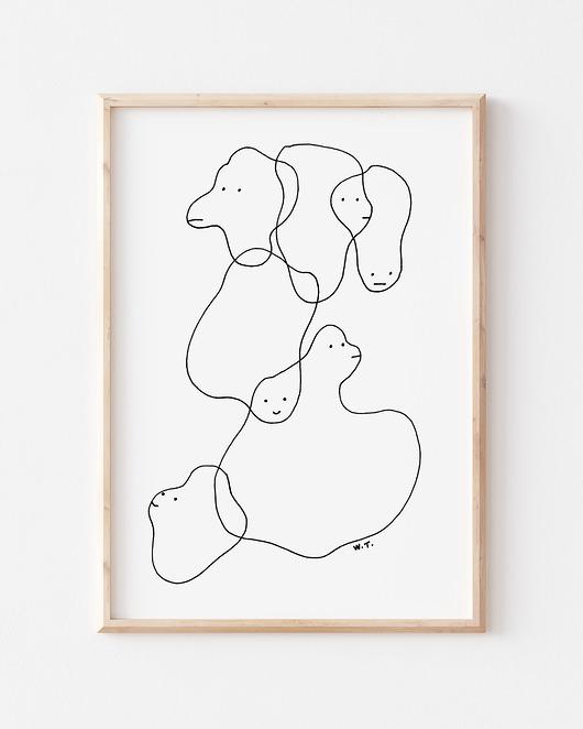 grafiki i ilustracje Print STWORZENIA