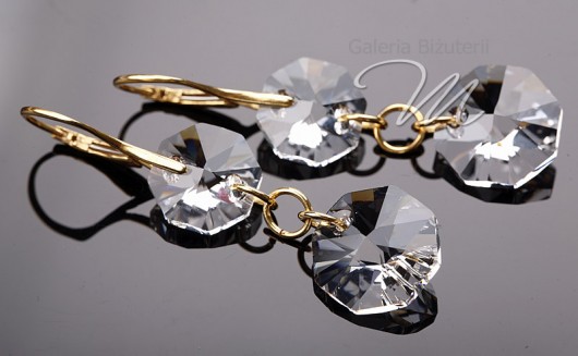 Kryształowa kaskada - Swarovski Crystal Gold mellody