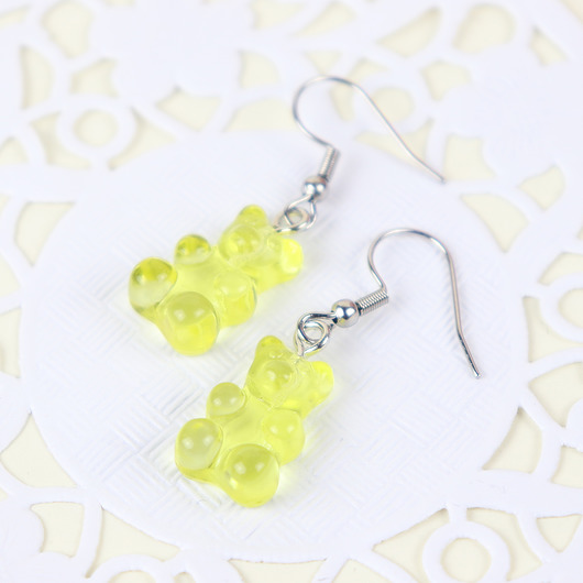 Żółte misie żelki kolczyki na prezent Lemon Lovely