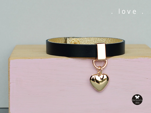 black heart love barboleta