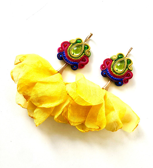 kolczyki soutache Sutaszowe kolczyki CUDILLERO