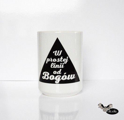 W prostej linii od bogów, kubek 450ml Sowia Aleja