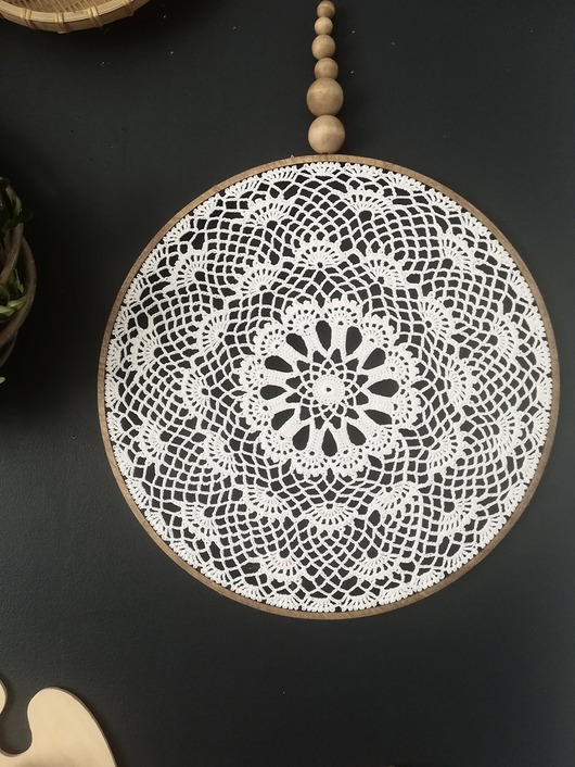 Łapacz snów biały 32 cm Wooden Love