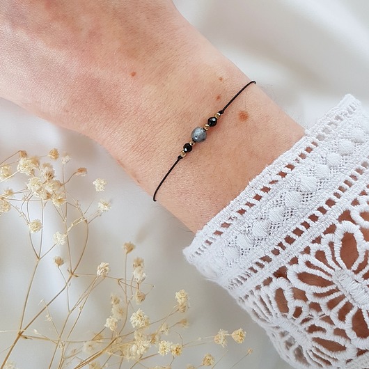 bransoletka labradoryt LEI handmade 