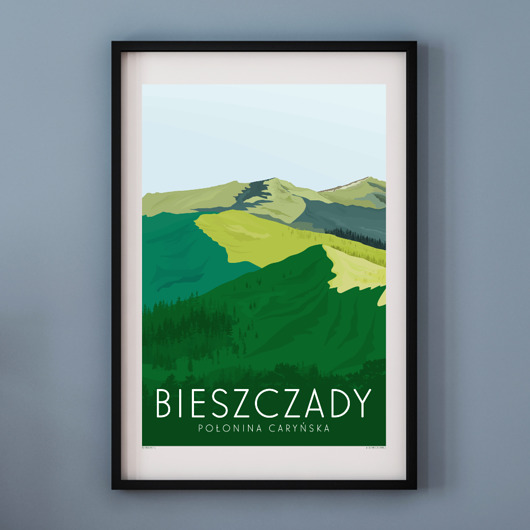 plakaty Plakat BIESZCZADY POŁONINA CARYŃSKA