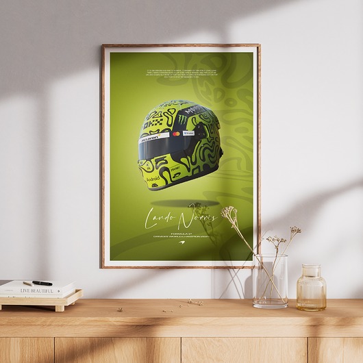 plakaty Plakat Tory wyścigowe - Lando Norris
