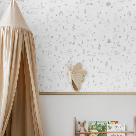 lampy do pokoju dziecka Lampka motyl - brąz