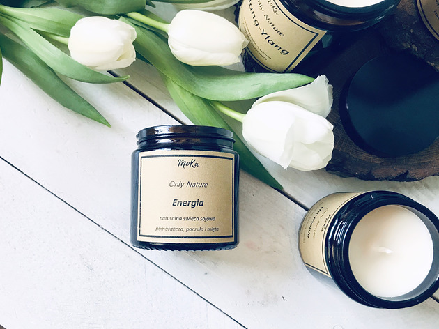 Świeca sojowa "Only Nature" Energia MoKa candles