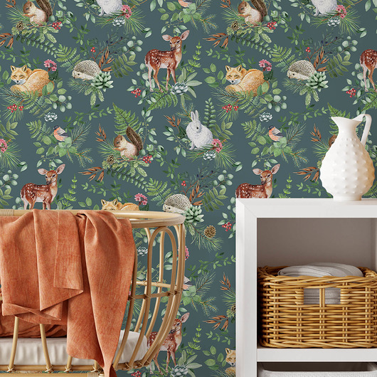 tapety i naklejki ścienne TAPETA w rolce - WOODLAND GREEN