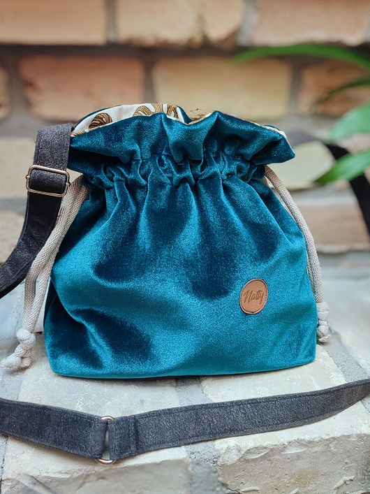 torby na ramię Torebka sakiewka z weluru