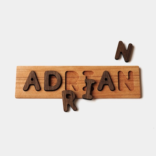 puzzle dla dzieci Układanka z imieniem - drewniane puzzle z literami