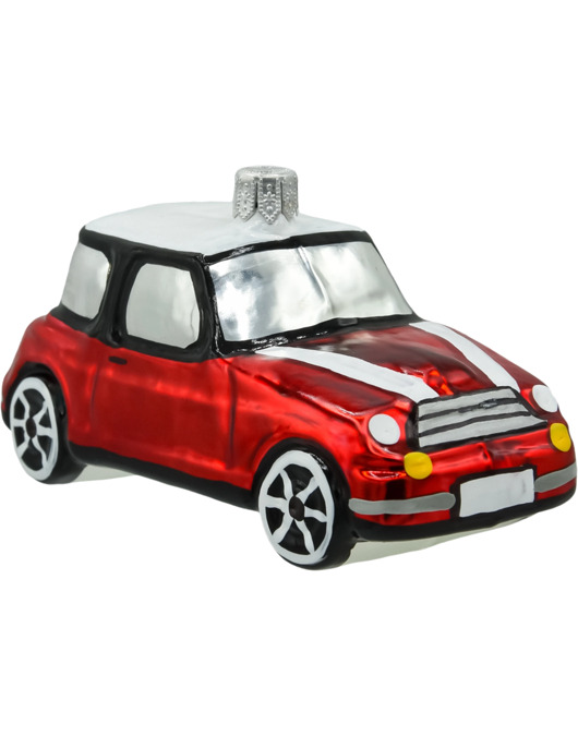 ozdoby choinkowe Bombka choinkowa: Samochód Mini Cooper: czerwony