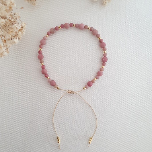 bransoletki z kamieni naturalnych Bransoletka z rodonitem