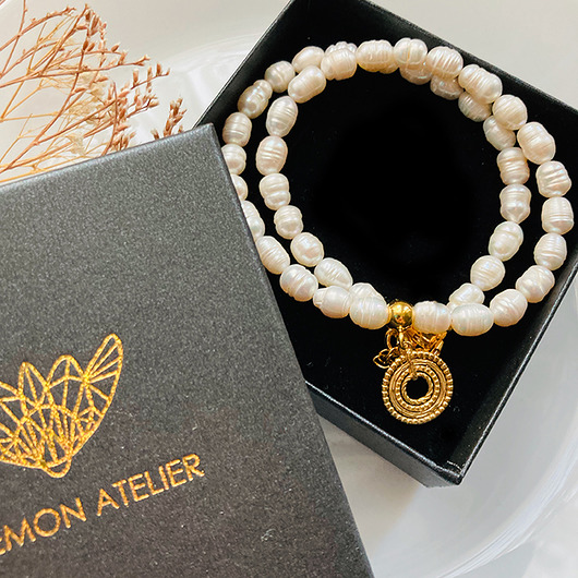 chokery Naszyjnik naturalne perły, choker koła