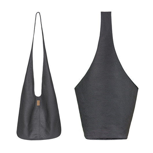  Short Boogi Bag czarna / torebka hobo / boho hairoo