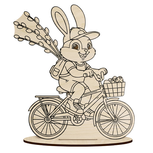 ozdoby wielkanocne Drewniana Figurka Ozdoba Wielkanocna Kolorowanka do Malowania dla Dzieci