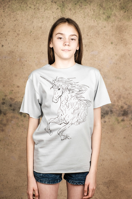 t-shirty dla dziewczynki Bluzka JEDNOROŻEC