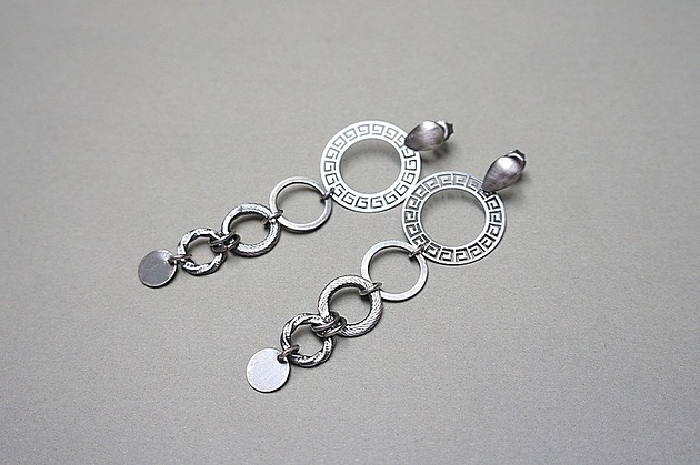 kolczyki srebrne Kolczyki srebrne Promyczki vol. 20