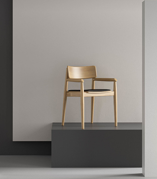 krzesła Krzesło DANTE  Z PODŁOKIETNIKAMI