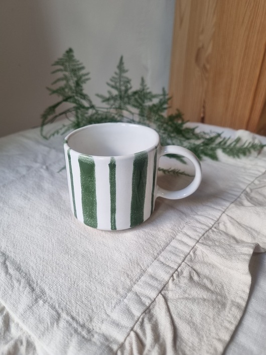 kubki Kubek ceramiczny PASKI