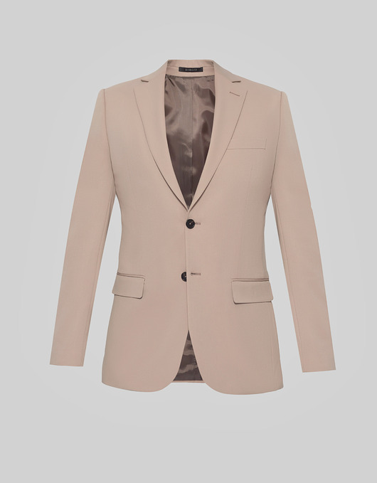 marynarki męskie Marynarka do zestawu lido beżowy slim fit