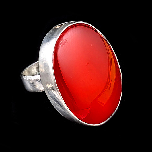 pierścionki srebrne Pierścionek Karneol