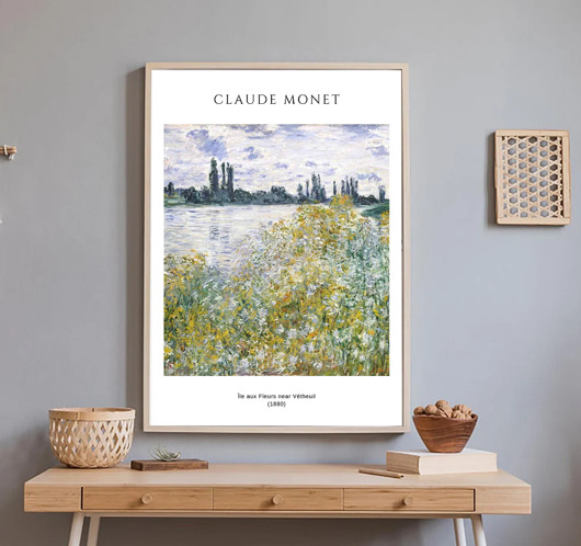 plakaty PLAKAT Monet, wystawowy, pejzaż
