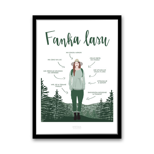 Plakat "Fanka lasu" Kreska Jak Się Patrzy