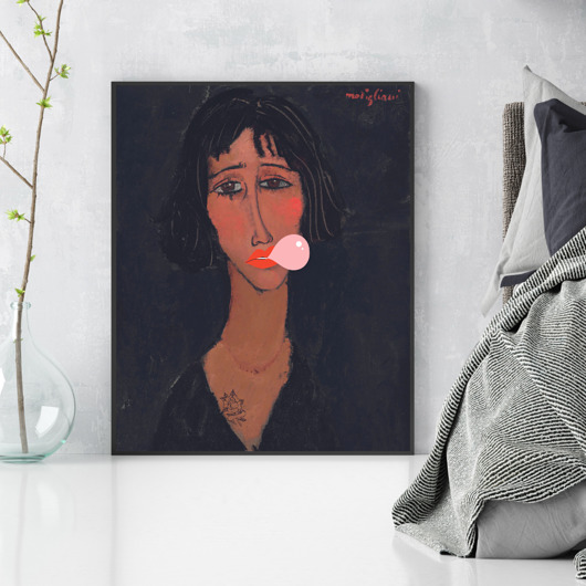 plakaty Plakat reprodukcja Marguerite with a balloon