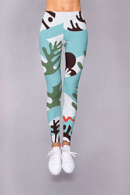 legginsy Legginsy damskie SAND wysoki stan