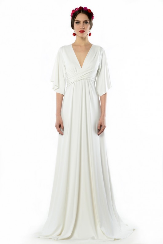 sukienki maxi damskie Magdalena Maxi White - suknia ślubna