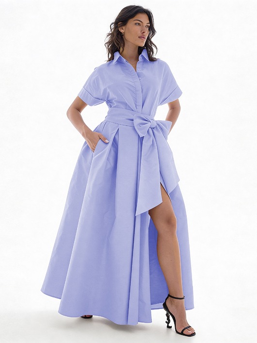 sukienki maxi damskie Suknia Ginette lawendowa