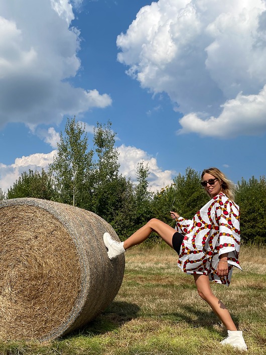 sukienki mini damskie Piękne białe kimono Peace