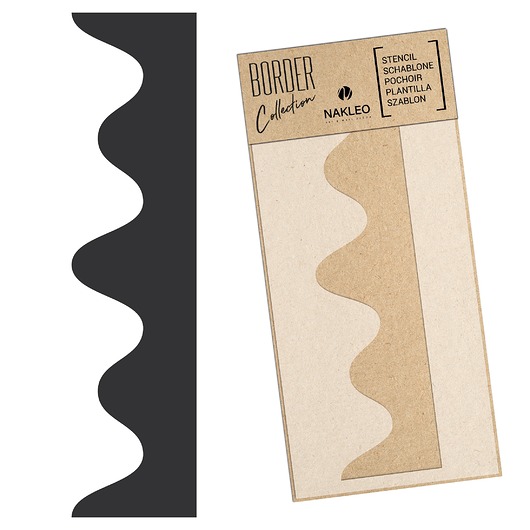 tapety i naklejki ścienne Szablon malarski border // POLEWA #1