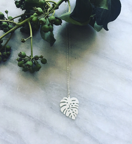 Silver Monstera leaf / liść monstera BOSKE