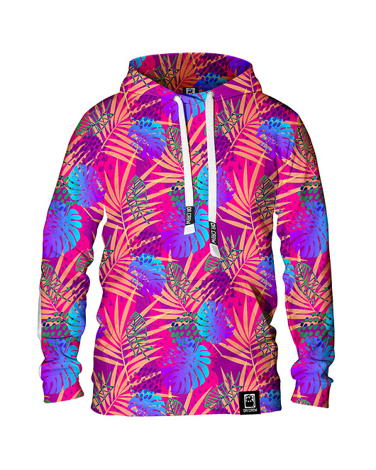 bluza z kapturem damska Damska Bluza z kapturem Palma Monstera