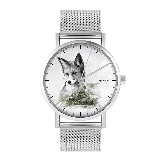 zegarki unisex Zegarek - Lis - bransoleta mesh