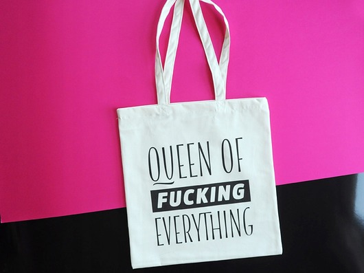 torby na zakupy Queen of fucking everything, torba zakupowa