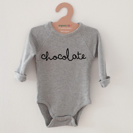 Organic ZOO szare body CHOCOLATE Organic ZOO
