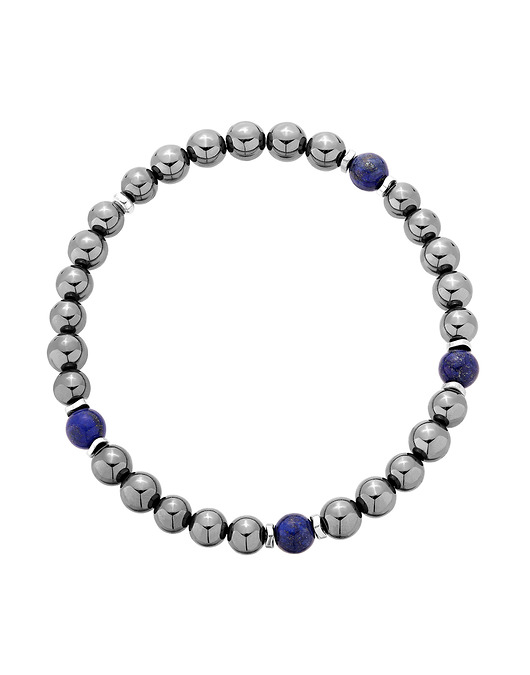 Bransoletka męska - lapis lazuli,hematyt /2153/ MYNESS