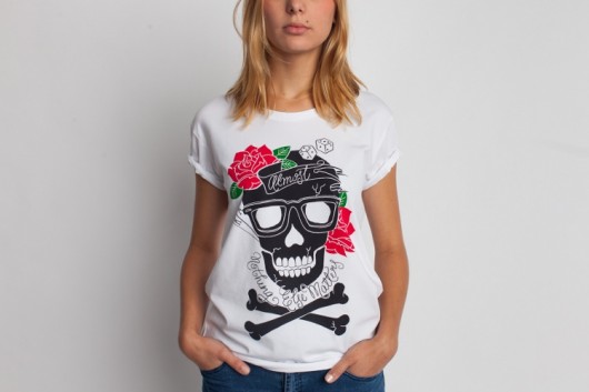 SKULL&ROSES UNISEX white SASHKA