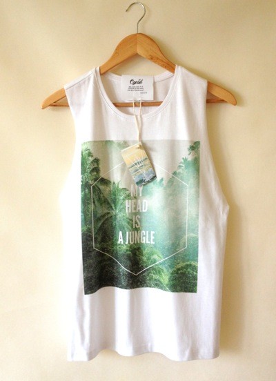 T shirt MY HEAD IS A JUNGLE od Yeah Bunny L deleted_12136308
