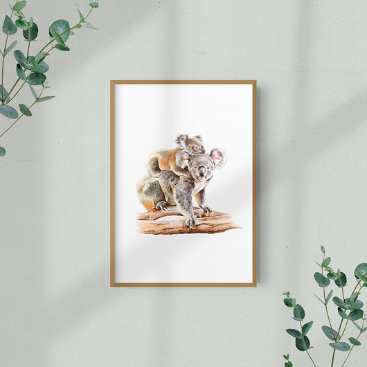 Koala mama i dziecko Aleksandra Stanglewicz