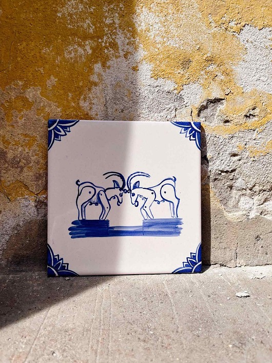 inne Koziołki poznańskie na kafelku